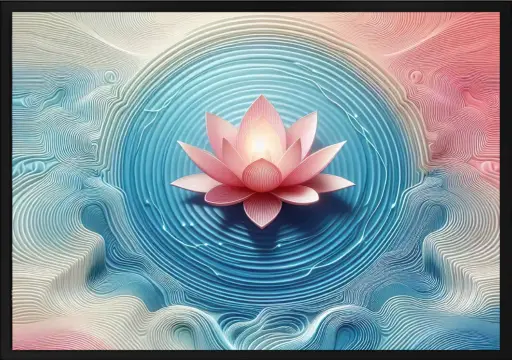 The Cosmic Lotus - Serenity in Bloom